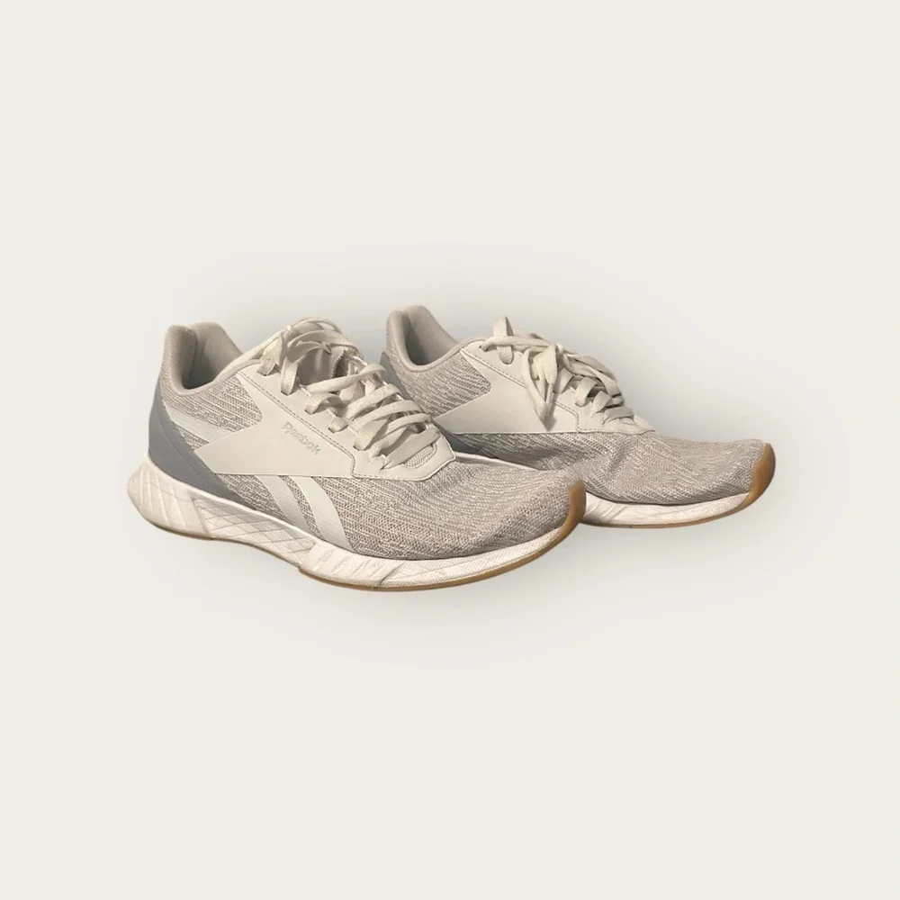 Reebok Athletic Shoes in Gray and Cream